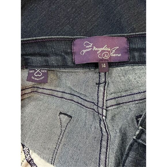 NYDJ Not Your Daughters Jeans Dark Wash Lift Tuck Size 14 - Picture 3 of 3